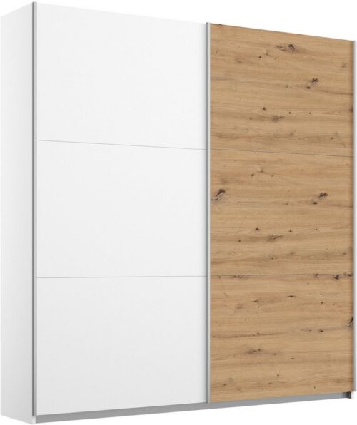rauch Schwebetürenschrank AURELIO Kleiderschrank Garderobe TOPSELLER (3 Ausstattungen BASIC/CLASSIC/PREMIUM (inkl. SOFT-CLOSE-FUNKTION) 3 verschiedene Ausstattungsvarianten Griffe aus Metall MADE IN GERMANY