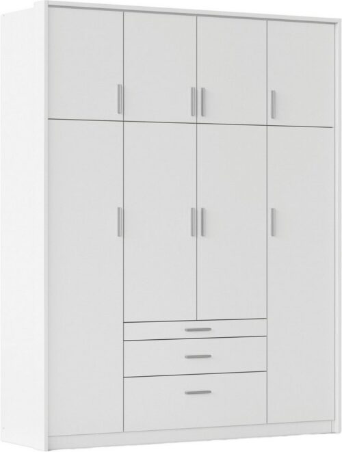 rauch Kleiderschrank Schrank Drehtürenschrank Garderobe Ankleide Schlafzimmer HILDESHEIM (Breiten: 185/275 cm, Höhe 231 cm) oberste Schublade mit praktischer Facheinteilung MADE IN GERMANY
