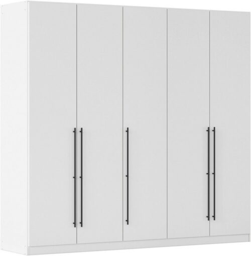 rauch Kleiderschrank Drehtürenschrank Schrank Garderobe Wäscheschrank Schlafzimmer AVOLA (3 verschiedene Ausstattungen BASIC/CLASSIC/PREMIUM (inkl. SOFT-CLOSE) mit hochwertigen Stangengriffen in Schwarz aus Metall MADE IN GERMANY