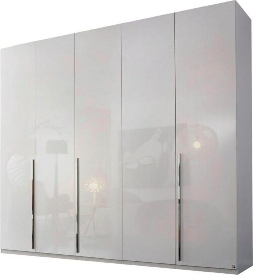 rauch Drehtürenschrank Kleiderschrank Schrank Garderobe Wäscheschrank BESTSELLER MONTCLAR (3 Ausstattungen BASIC/CLASSIC/PREMIUM (SOFT-CLOSE), Breiten 201-400 cm) Front in Glas/Hochglanz/Dekor/Grauspiegel in 5 Breiten MADE IN GERMANY