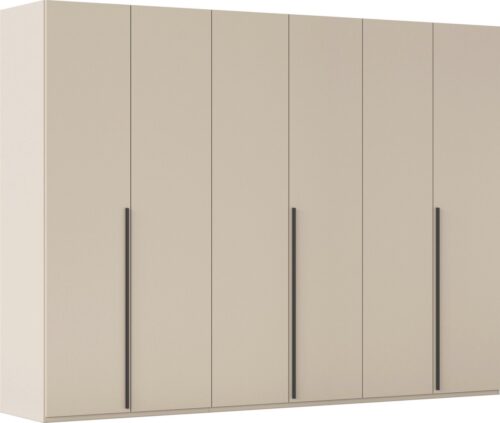rauch Drehtürenschrank Kleiderschrank Schrank Garderobe Wäscheschrank BESTSELLER MONTCLAR (3 Ausstattungen BASIC/CLASSIC/PREMIUM (SOFT-CLOSE), Breiten 201-400 cm) Front in Glas/Hochglanz/Dekor/Grauspiegel in 5 Breiten MADE IN GERMANY