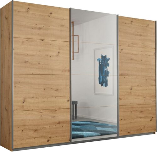 rauch Schwebetürenschrank Kleiderschrank Schrank Garderobe Schlafzimmerschrank CORTONA (erhältlich in Breite: 136/181/203/226/271/315/360 cm, Höhe: 210/229 cm) in 3 Ausstattungen BASIC/CLASSIC/PREMIUM (SOFT-CLOSE) MADE IN GERMANY