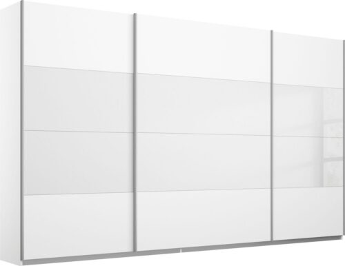 rauch Schwebetürenschrank Quadra Schlafzimmerschrank in vielen Breiten Kleiderschrank Garderobenschrank Schrank mit Glaselementen