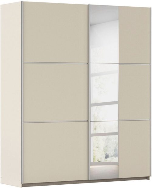 rauch Schwebetürenschrank Kleiderschrank Schrank Garderobe TOPSELLER ASTANA (3 Ausstattungen BASIC/CLASSIC/PREMIUM (inkl. SOFT-CLOSE-FUNKTION) mit 3 Spiegelelementen, Metallgriffleisten alufarbig MADE IN GERMANY