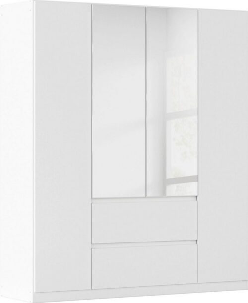 rauch Drehtürenschrank Schrank Garderobe MAINZ Breiten 91/136/181/226/271/315/360, Höhe 210cm (3 verschiedene Ausstattungen BASIC/CLASSIC/PREMIUM (inkl. SOFT-CLOSE) grifflose Front, Außentüren mit Push-to-Open Funktion MADE IN GERMANY