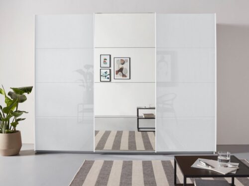 rauch Schwebetürenschrank Kleiderschrank Schrank Garderobe TOPSELLER OTELI inkl. Inneneinteilung (Breiten 203/271/315/360 cm Höhen 210/229 cm) mit 3 Innenschubladen sowie zusätzlichen Einlegeböden MADE IN GERMANY