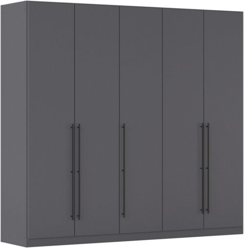 rauch Kleiderschrank Drehtürenschrank Schrank Garderobe Wäscheschrank Schlafzimmer AVOLA (3 verschiedene Ausstattungen BASIC/CLASSIC/PREMIUM (inkl. SOFT-CLOSE) mit hochwertigen Stangengriffen in Schwarz aus Metall MADE IN GERMANY