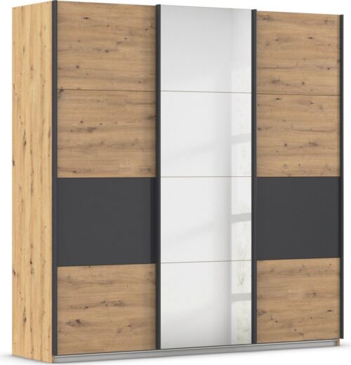rauch Schwebetürenschrank Kleiderschrank Schrank Garderobe Ankleide Schlafzimmerschrank CORTONA (Breiten 203/271/315/360 cm, Höhen 210/229 cm) inkl. Inneneinteilung, 2 Stoffboxen extra Einlegeböden MADE IN GERMANY