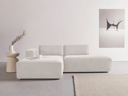 Home affaire Ecksofa Noord mit Kedernaht, Breite 227 cm, L-Form, mit Kedernaht, Breite 227 cm, Cord, Struktur