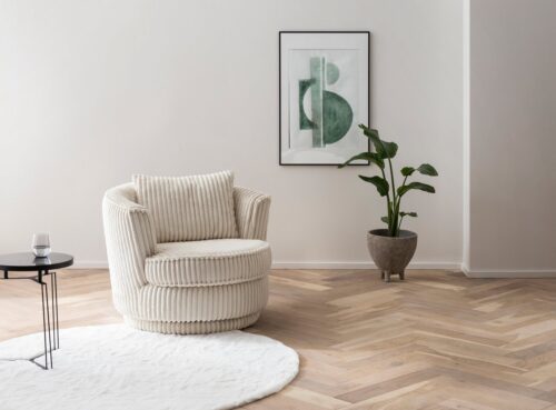 Home affaire Drehsessel MAISIE, Lese-Sessel, Love Seat, trendige Stoffe MEGA CORD und Web-Velours, 360 Grad drehbar