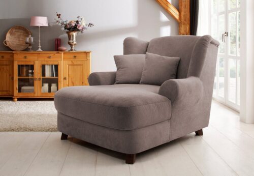 Home affaire XXL-Sessel Oase, B: 120 cm, Sitzhöhe: 50 cm - OTTO. Verlässliche Qualität., mit 2 Zierkissen & Massivholzfüße