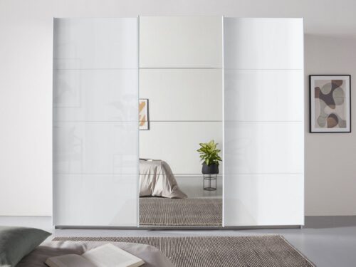 rauch Schwebetürenschrank Kleiderschrank Schrank Garderobe TOPSELLER OTELI inkl. Inneneinteilung (Breiten 203/271/315/360 cm Höhen 210/229 cm) mit 3 Innenschubladen sowie zusätzlichen Einlegeböden MADE IN GERMANY