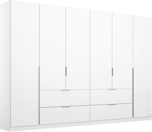 rauch Drehtürenschrank Kleiderschrank Schrank Ankleide Garderobe Schlafzimmerschrank MEMPHIS (Breiten: 181/225/270 cm, Höhe 210 cm) mit Schubladen und Stangengriffen, viel Stauraum MADE IN GERMANY