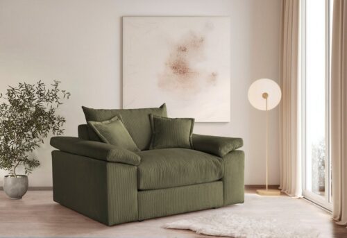 Home affaire XXL-Sessel Soft&Cosy, B: 151 cm - OTTO. Verlässliche Qualität., Mega-Sessel, Cord oder Chenille-Struktur, mit 2 Zierkissen