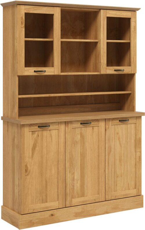 Home affaire Küchenbuffet Teramo Breite/Höhe 126/181 cm, mit Metallgriffen