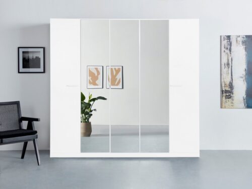 rauch Drehtürenschrank Kleiderschrank Schrank Garderobe TOPSELLER OTELI inkl. Inneneinteilung (erhältlich in Breiten 91-360 cm, ab Breite 136cm inkl. Innenschubladen) mit zusätzlichen Einlegeböden, optional mit Spiegel MADE IN GERMANY