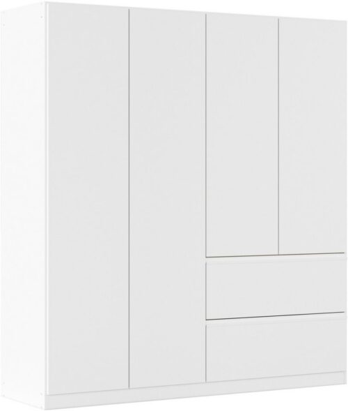 rauch Drehtürenschrank Kleiderschrank Schrank Garderobe Wäscheschrank Schlafzimmer JOEL (in 3 verschiedenen Ausstattungen BASIC/CLASSIC/PREMIUM) mit zwei Schubladen, mit Push-to-Open Funktion MADE IN GERMANY