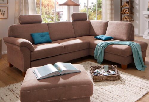 Home affaire Ecksofa Borkum L-Form, B: 249 cm - OTTO. Verlässliche Qualität., optional Bettfunktion, Federkern