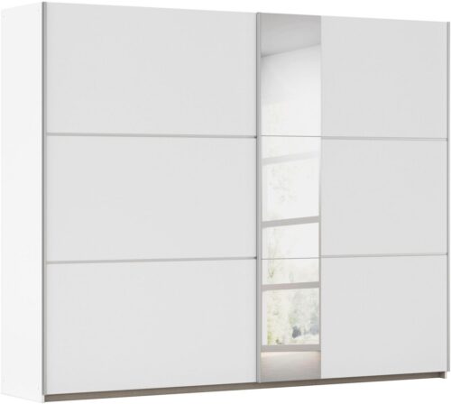 rauch Schwebetürenschrank Kleiderschrank Schrank Garderobe TOPSELLER ASTANA (3 Ausstattungen BASIC/CLASSIC/PREMIUM (inkl. SOFT-CLOSE-FUNKTION) mit 3 Spiegelelementen, Metallgriffleisten alufarbig MADE IN GERMANY