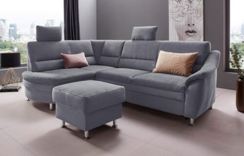 Home affaire Ecksofa Cardoso L-Form, Federkern, wahlweise mit Bett, Schubkasten