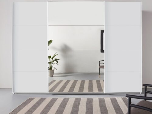 rauch Schwebetürenschrank Kleiderschrank Schrank Garderobe TOPSELLER OTELI inkl. Inneneinteilung (Breiten 203/271/315/360 cm Höhen 210/229 cm) mit 3 Innenschubladen sowie zusätzlichen Einlegeböden MADE IN GERMANY