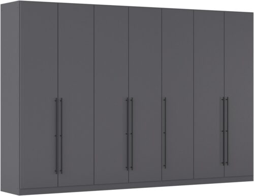 rauch Kleiderschrank Drehtürenschrank Schrank Garderobe Wäscheschrank Schlafzimmer AVOLA (3 verschiedene Ausstattungen BASIC/CLASSIC/PREMIUM (inkl. SOFT-CLOSE) mit hochwertigen Stangengriffen in Schwarz aus Metall MADE IN GERMANY