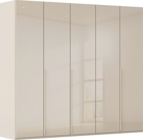 rauch Drehtürenschrank Kleiderschrank Schrank Garderobe Wäscheschrank BESTSELLER MONTCLAR (3 Ausstattungen BASIC/CLASSIC/PREMIUM (SOFT-CLOSE), Breiten 201-400 cm) Front in Glas/Hochglanz/Dekor/Grauspiegel in 5 Breiten MADE IN GERMANY