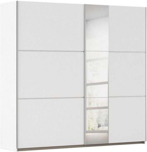 rauch Schwebetürenschrank Kleiderschrank Schrank Garderobe TOPSELLER ASTANA (3 Ausstattungen BASIC/CLASSIC/PREMIUM (inkl. SOFT-CLOSE-FUNKTION) mit 3 Spiegelelementen, Metallgriffleisten alufarbig MADE IN GERMANY