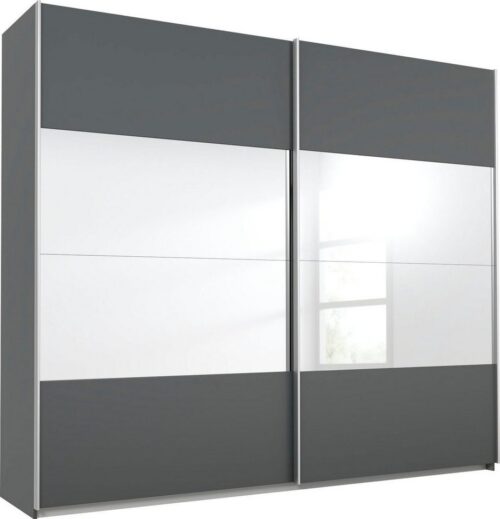 rauch Schwebetürenschrank Quadra mit Spiegelelementen