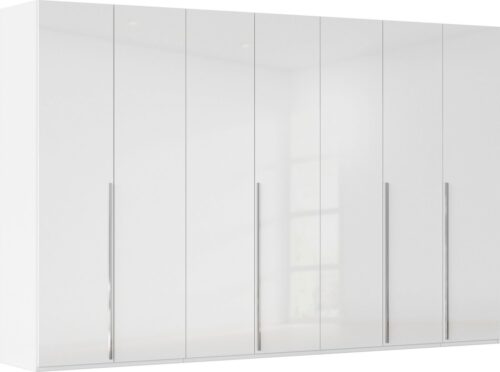 rauch Drehtürenschrank Kleiderschrank Schrank Garderobe Wäscheschrank BESTSELLER MONTCLAR (3 Ausstattungen BASIC/CLASSIC/PREMIUM (SOFT-CLOSE), Breiten 201-400 cm) Front in Glas/Hochglanz/Dekor/Grauspiegel in 5 Breiten MADE IN GERMANY
