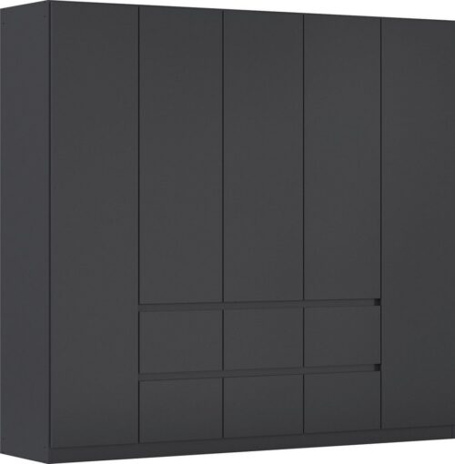 rauch Drehtürenschrank Schrank Garderobe MAINZ Breiten 91/136/181/226/271/315/360, Höhe 210cm (3 verschiedene Ausstattungen BASIC/CLASSIC/PREMIUM (inkl. SOFT-CLOSE) grifflose Front, Außentüren mit Push-to-Open Funktion MADE IN GERMANY