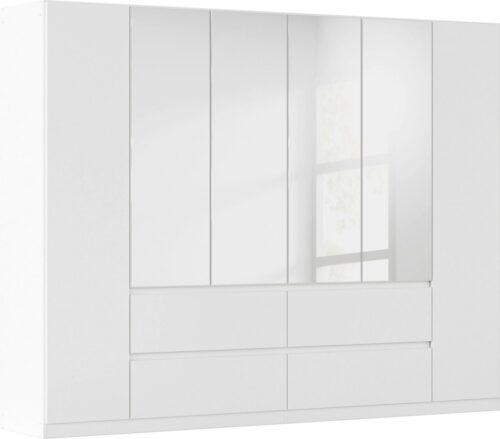 rauch Drehtürenschrank Schrank Garderobe MAINZ Breiten 91/136/181/226/271/315/360, Höhe 210cm (3 verschiedene Ausstattungen BASIC/CLASSIC/PREMIUM (inkl. SOFT-CLOSE) grifflose Front, Außentüren mit Push-to-Open Funktion MADE IN GERMANY