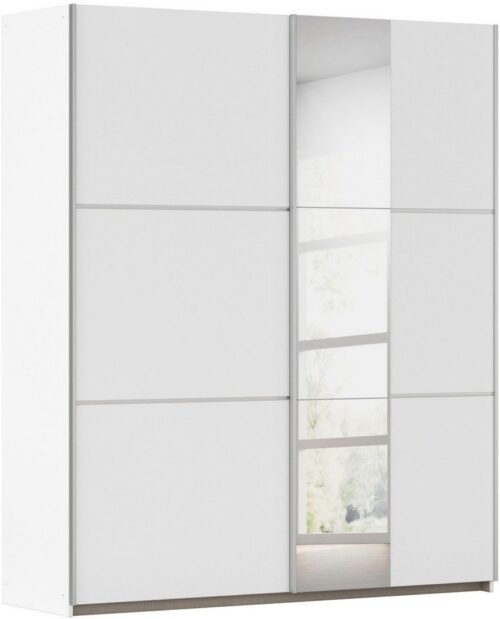rauch Schwebetürenschrank Kleiderschrank Schrank Garderobe TOPSELLER ASTANA (3 Ausstattungen BASIC/CLASSIC/PREMIUM (inkl. SOFT-CLOSE-FUNKTION) mit 3 Spiegelelementen, Metallgriffleisten alufarbig MADE IN GERMANY