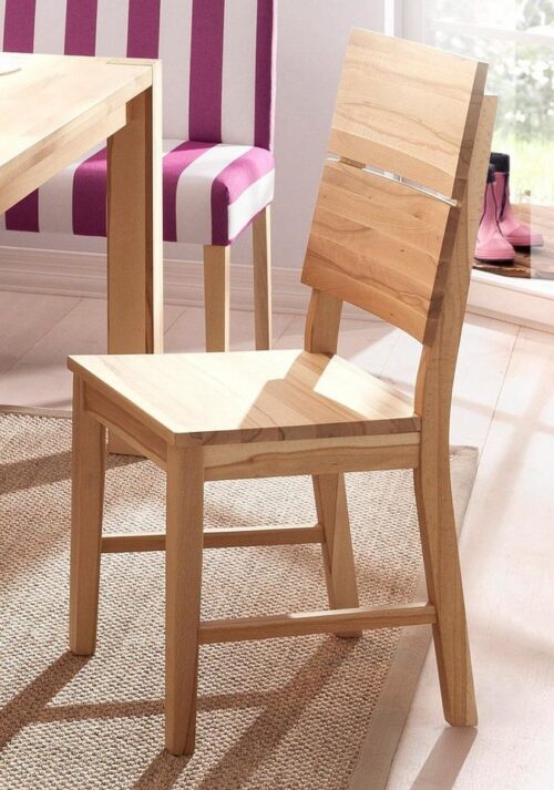 Home affaire Esszimmerstuhl Peter (Set, 6 St), Massivholz Stuhl Buche
