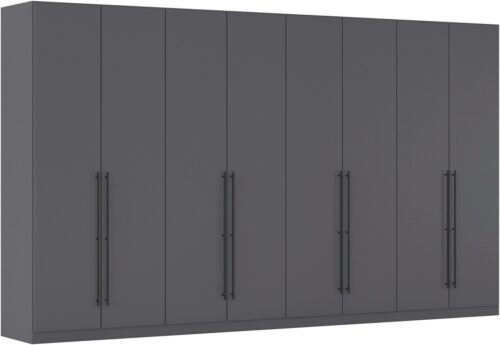rauch Kleiderschrank Drehtürenschrank Schrank Garderobe Wäscheschrank Schlafzimmer AVOLA (3 verschiedene Ausstattungen BASIC/CLASSIC/PREMIUM (inkl. SOFT-CLOSE) mit hochwertigen Stangengriffen in Schwarz aus Metall MADE IN GERMANY