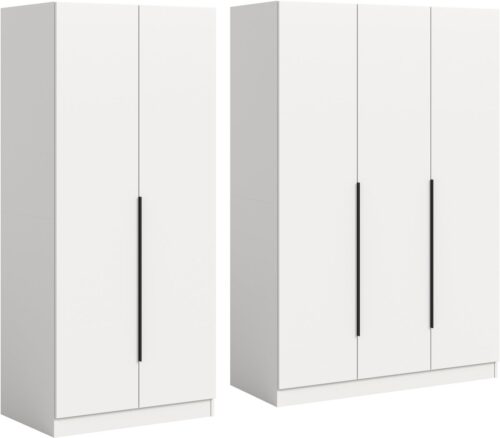 Home affaire Schrank-Set Skarde moderner Kleiderschrank Schlafzimmerschrank, (1-St., wähle deine beste Schrank Kombination), Skarde Kleiderschrank 200 cm, 2 Kleiderstangen und 5 Böden