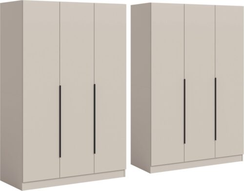 Home affaire Schrank-Set Skarde moderner Kleiderschrank Schlafzimmerschrank, (1-St., wähle deine beste Schrank Kombination), Skarde Kleiderschrank 240 cm, 2 Kleiderstangen und 8 Böden