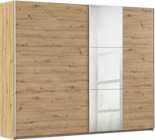 rauch Schwebetürenschrank Kleiderschrank Schrank Garderobe TOPSELLER AURELIO (3 Ausstattungen BASIC/CLASSIC/PREMIUM (inkl. SOFT-CLOSE-FUNKTION) zeitloses Design, viele Farben, Breiten 175/218/261 cm MADE IN GERMANY