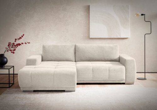 Home affaire Ecksofa Bolero L-Form, wahlweise mit Bettfunktion & Bettkasten