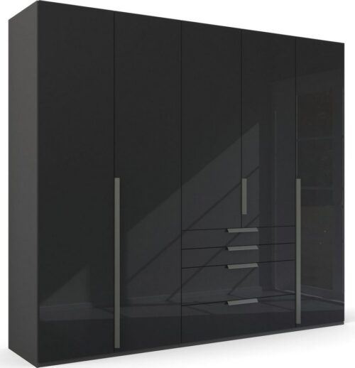 rauch Drehtürenschrank Kleiderschrank Schrank Garderobe Wäscheschrank PURISMA Glasfront (in den Breiten 151/201/251/301 cm, inkl. SOFT-CLOSE-FUNKTION) mit Schubladen und umfangreichem Zubehör MADE IN GERMANY