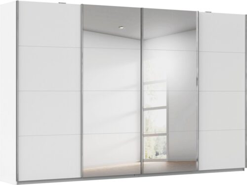 rauch Schwebetürenschrank Kleiderschrank Schrank Garderobe Wäscheschrank Ankleide SYNCRONO (Mitteltüren öffnen parallel, Breiten 271/316/361 cm Höhen 211/230 cm) Mitteltüren mit praktischer Synchron-Öffnung MADE IN GERMANY
