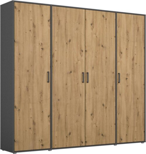 rauch Kleiderschrank VOYAGER Garderobe Wäscheschrank TOPSELLER Schlafzimmer (in 3 verschiedenen Ausstattungen BASIC/CLASSIC/PREMIUM) mit 2 modernen Griffvarianten, viel Stauraum MADE IN GERMANY