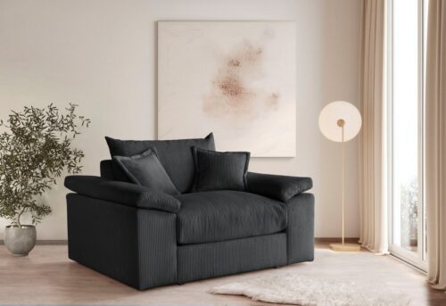 Home affaire XXL-Sessel Soft&Cosy, B: 151 cm - OTTO. Verlässliche Qualität., Mega-Sessel, Cord oder Chenille-Struktur, mit 2 Zierkissen