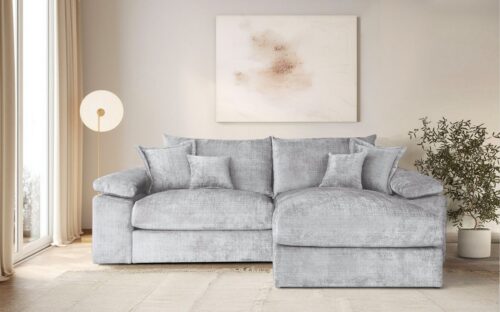 Home affaire Ecksofa Soft&Cosy XL L-Form, B: 246 cm - OTTO. Verlässliche Qualität., Mega-Sofa, Cord oder Chenille-Struktur, mit Federkern & 4 Zierkissen