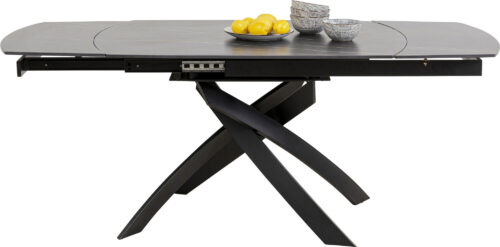 Ausziehtisch Twist Schwarz 120(30+30)x90cm
