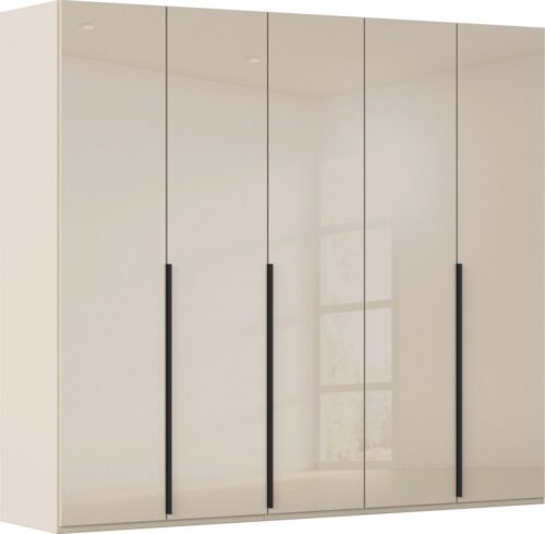 rauch Drehtürenschrank Kleiderschrank Schrank Garderobe Wäscheschrank BESTSELLER MONTCLAR (3 Ausstattungen BASIC/CLASSIC/PREMIUM (SOFT-CLOSE), Breiten 201-400 cm) Front in Glas/Hochglanz/Dekor/Grauspiegel in 5 Breiten MADE IN GERMANY