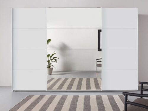 rauch Schwebetürenschrank Kleiderschrank Schrank Garderobe TOPSELLER OTELI inkl. Inneneinteilung (Breiten 203/271/315/360 cm Höhen 210/229 cm) mit 3 Innenschubladen sowie zusätzlichen Einlegeböden MADE IN GERMANY