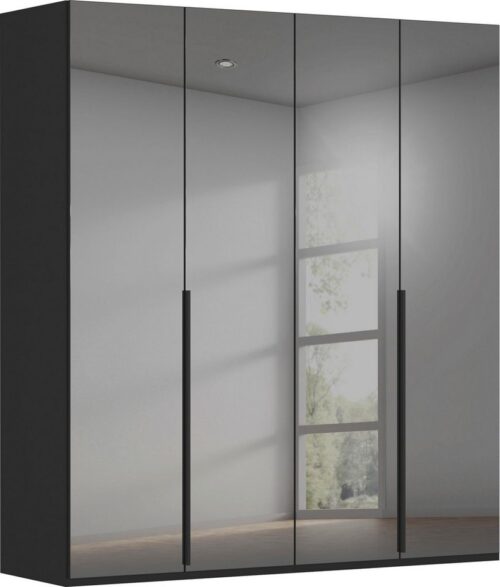 rauch Drehtürenschrank Kleiderschrank Schrank Garderobe Wäscheschrank BESTSELLER MONTCLAR (3 Ausstattungen BASIC/CLASSIC/PREMIUM (SOFT-CLOSE), Breiten 201-400 cm) Front in Glas/Hochglanz/Dekor/Grauspiegel in 5 Breiten MADE IN GERMANY