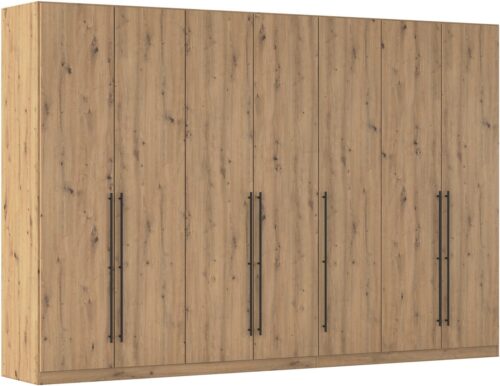 rauch Kleiderschrank Drehtürenschrank Schrank Garderobe Wäscheschrank Schlafzimmer AVOLA (3 verschiedene Ausstattungen BASIC/CLASSIC/PREMIUM (inkl. SOFT-CLOSE) mit hochwertigen Stangengriffen in Schwarz aus Metall MADE IN GERMANY