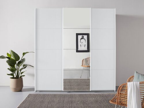 rauch Schwebetürenschrank Kleiderschrank Schrank Garderobe TOPSELLER OTELI inkl. Inneneinteilung (Breiten 203/271/315/360 cm Höhen 210/229 cm) mit 3 Innenschubladen sowie zusätzlichen Einlegeböden MADE IN GERMANY